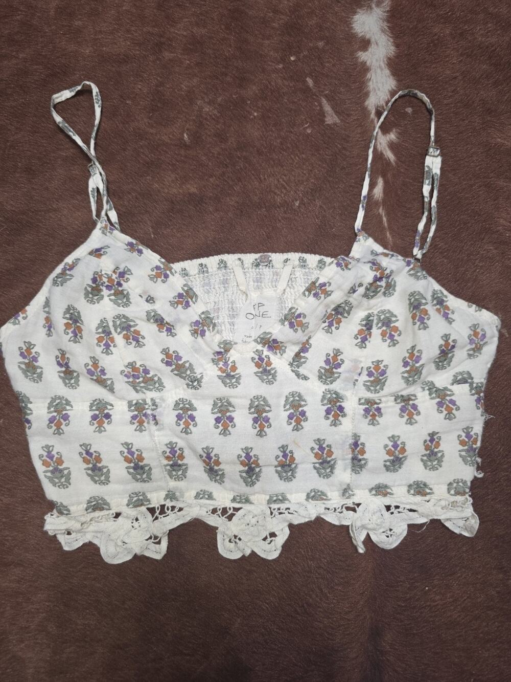 Free People FP One Battenburg Bralette Crop Top SMALL